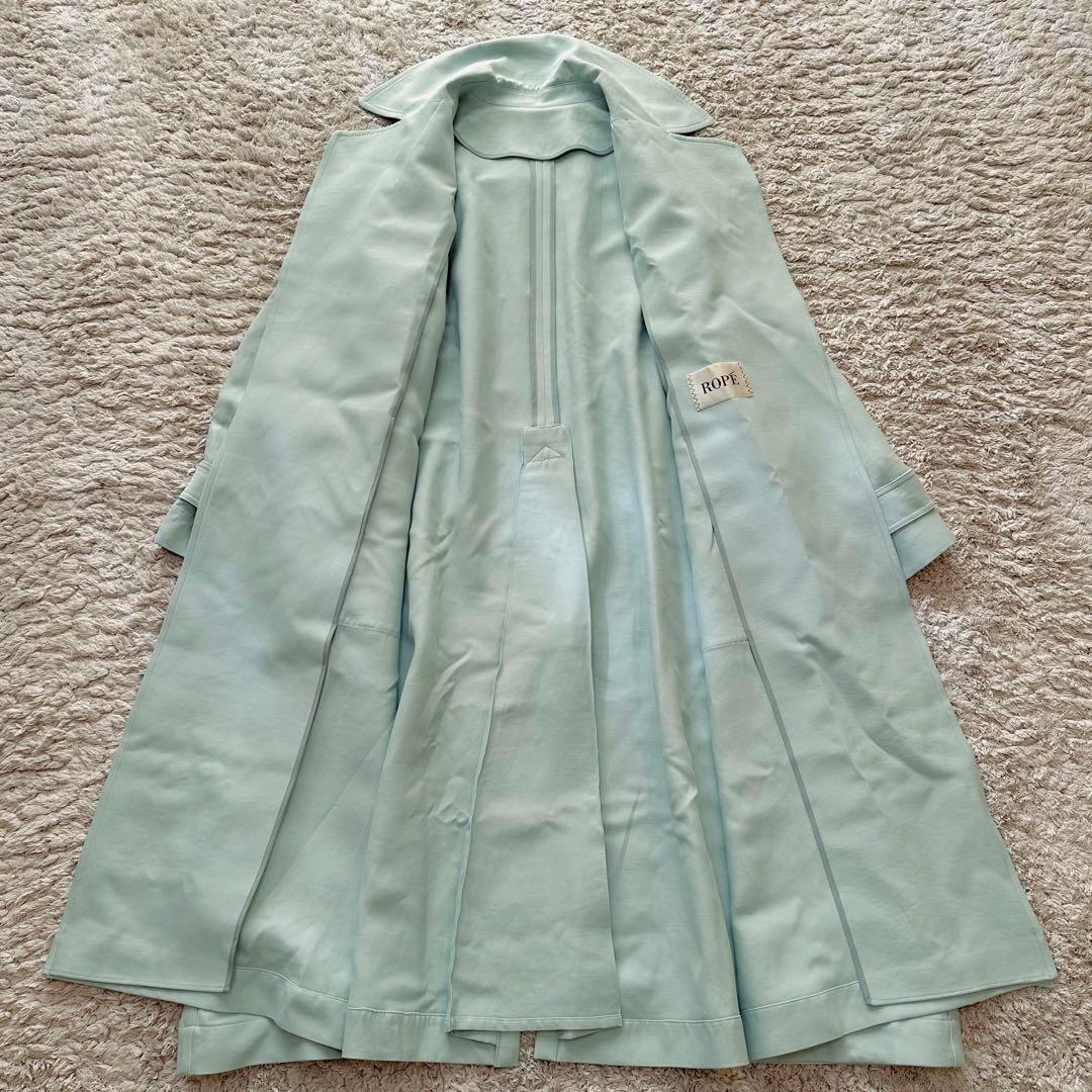 ロペ：完売品【とろみ素材／アセテート混】オーバーサイズ×ロング•トレンチコート