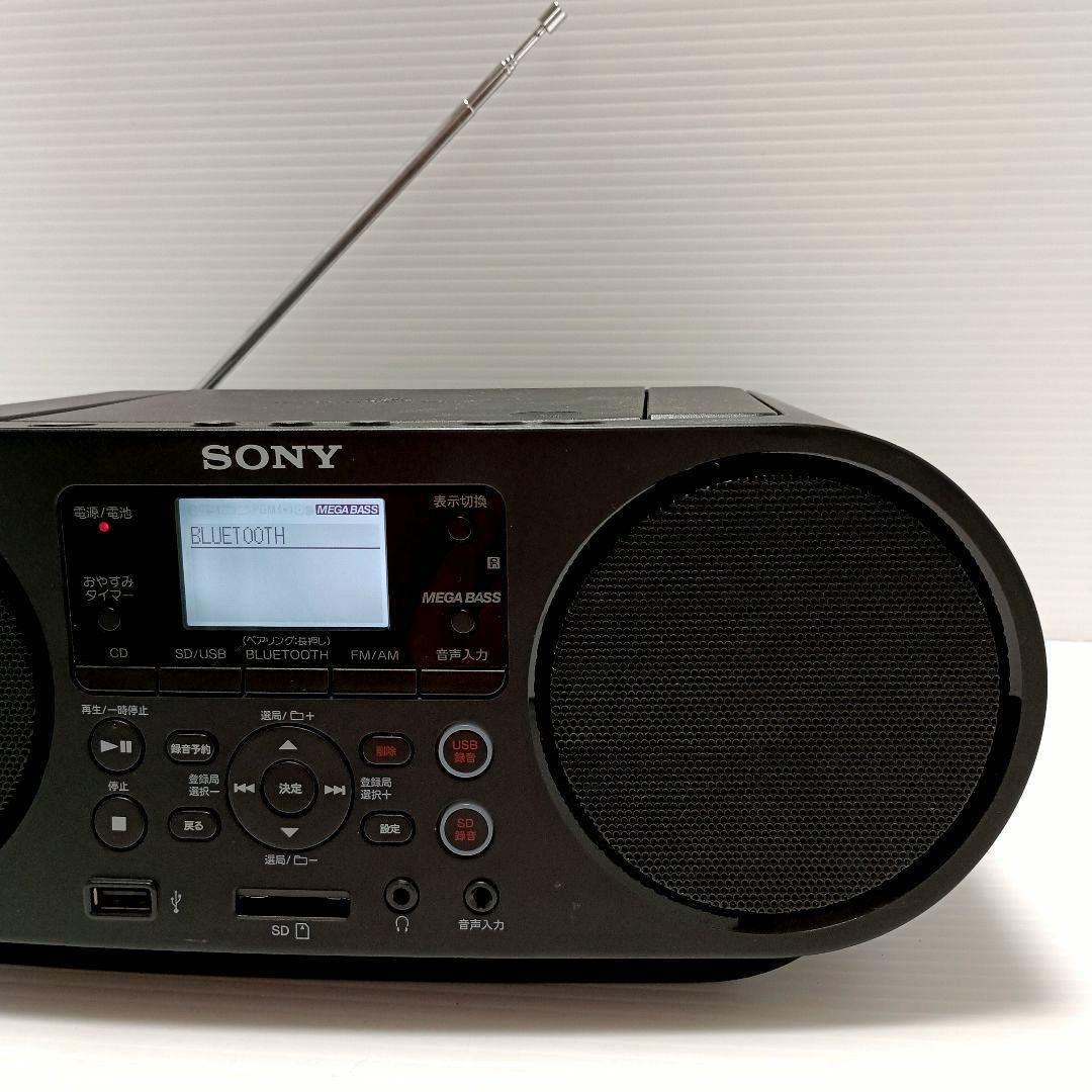 SONY ZS-RS80BT ポータブルCDプレーヤーリモコン説明書付
