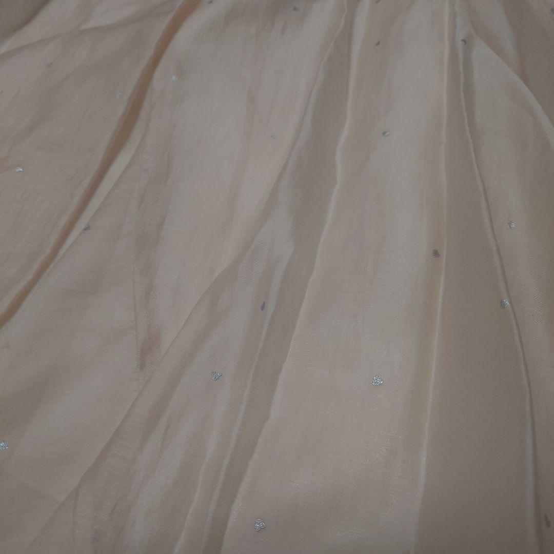 新品未使用タグ付 JUSGLITTY プチハートエスカルゴスカート 薄ピンク M