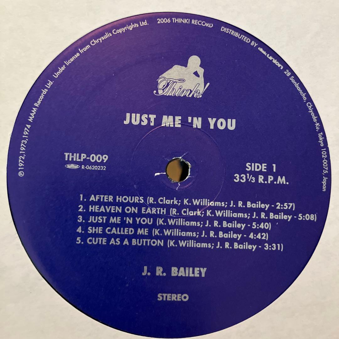 洋楽 J.R. Bailey Just Me 'N You THLP-009