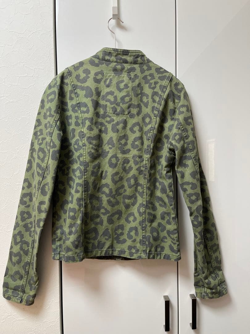  DENIM ヒョウ柄ジャケット S