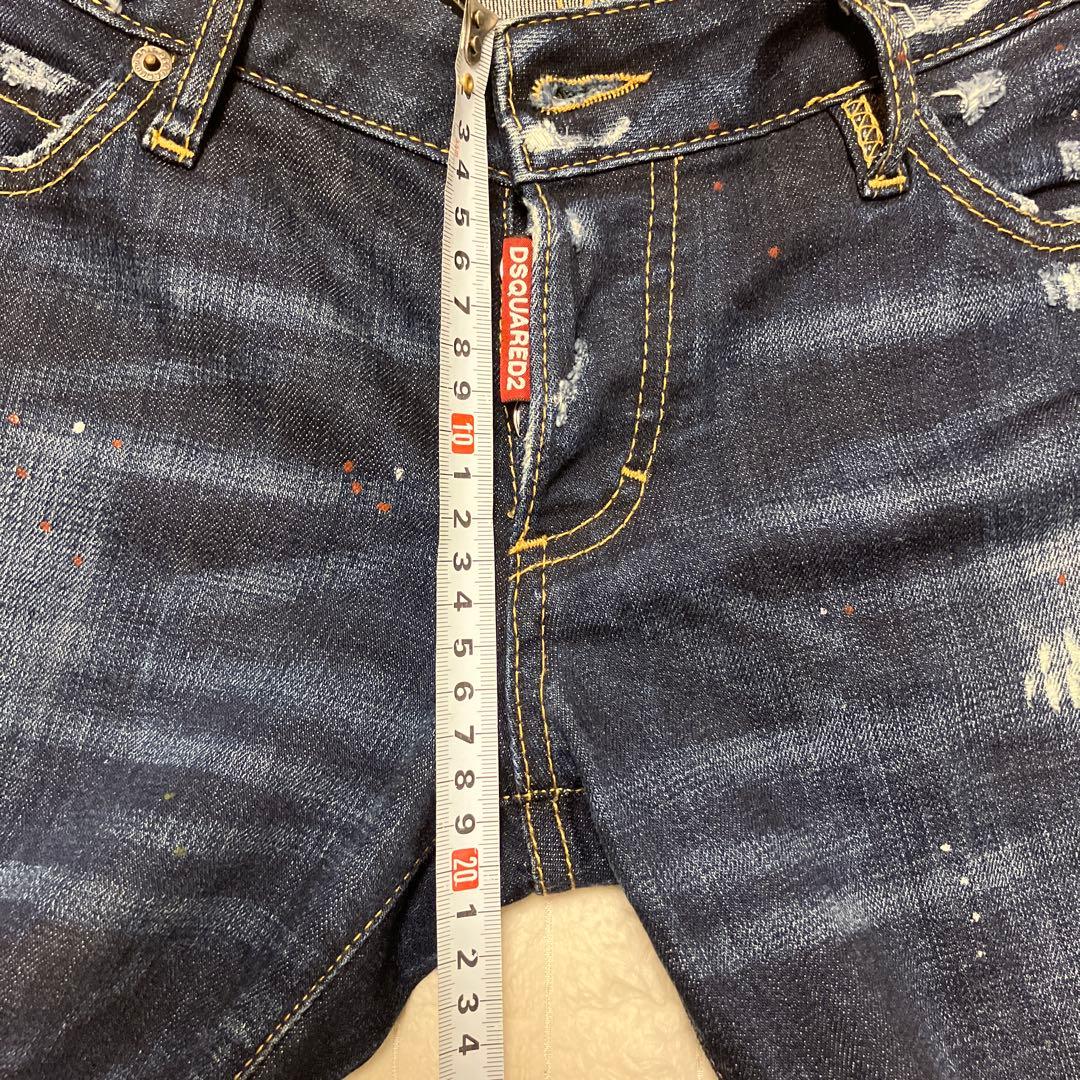DSQUARED2 ダメージ加工スキニーデニム36