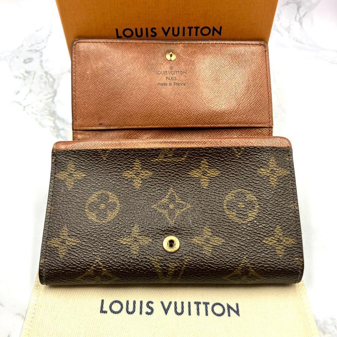 ◆美品◆LOUIS VUITTON モノグラム ポルトモネ ビエ トレゾール