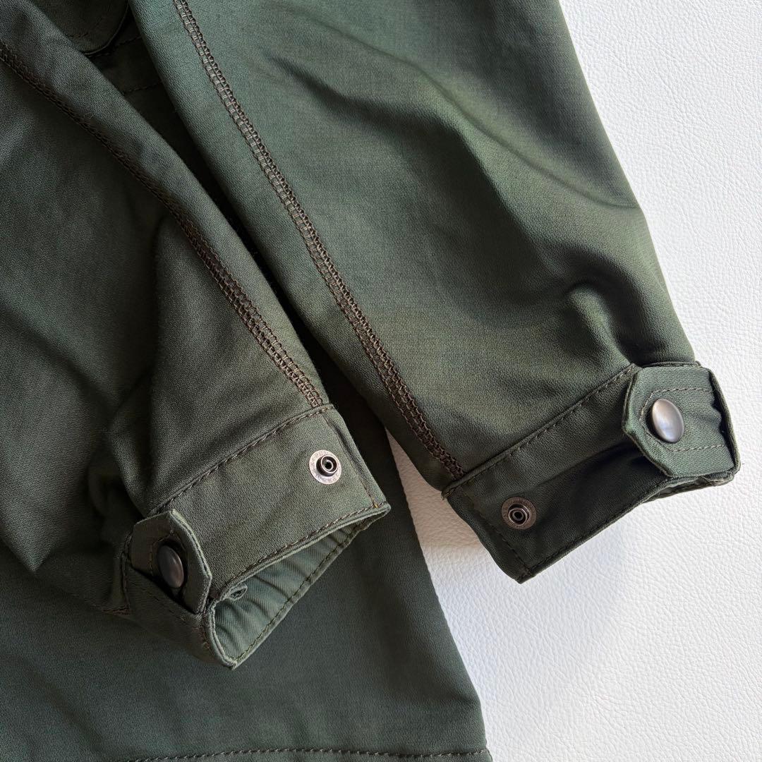 BEAMS +　モッズコート　カーキ　2way　フード　ドロスト　ジャケット