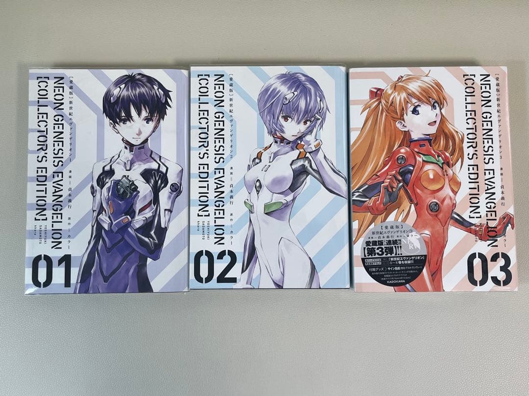 新世紀エヴァンゲリオン愛蔵版　全巻セット　3巻6巻未開封特典付き　全巻カバー付