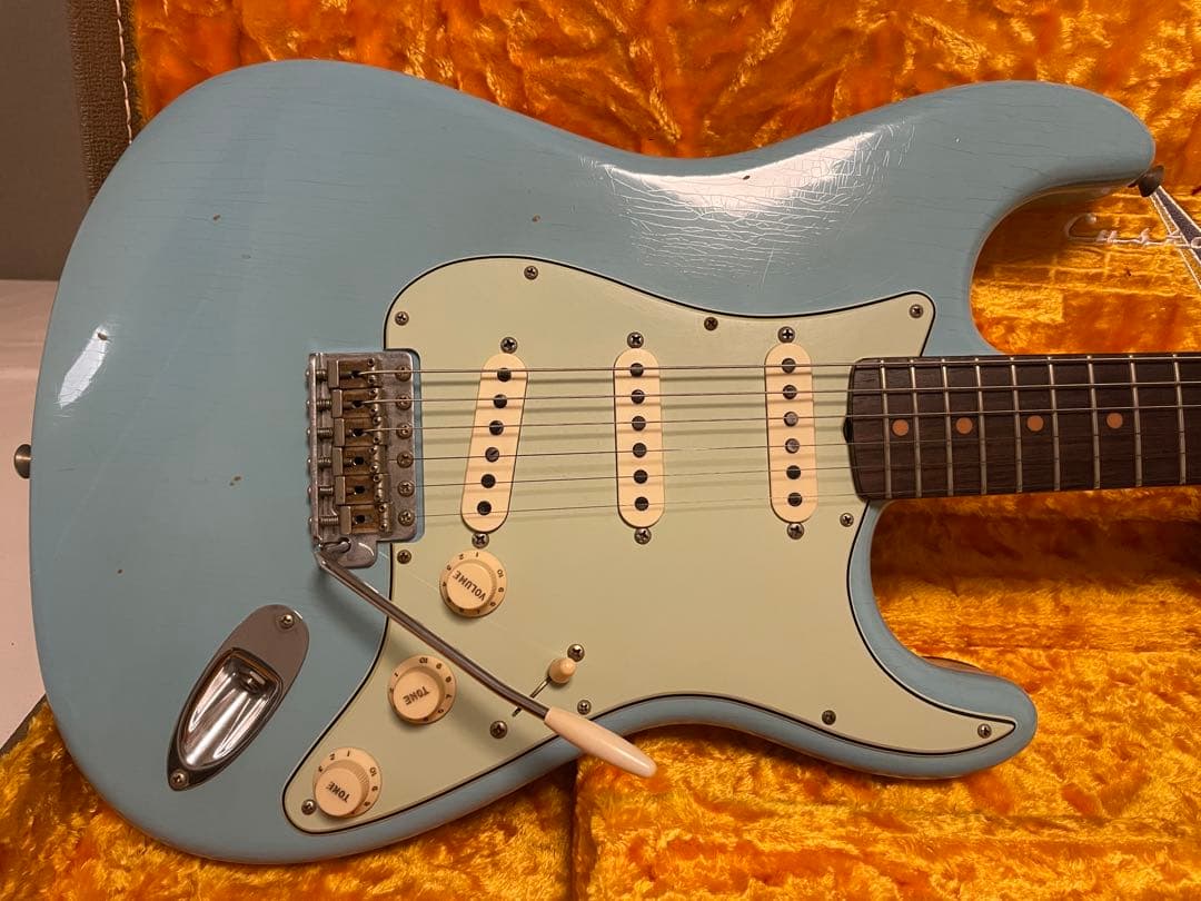 ギター Fender CS 1959 Stratcaster Daphne Blue