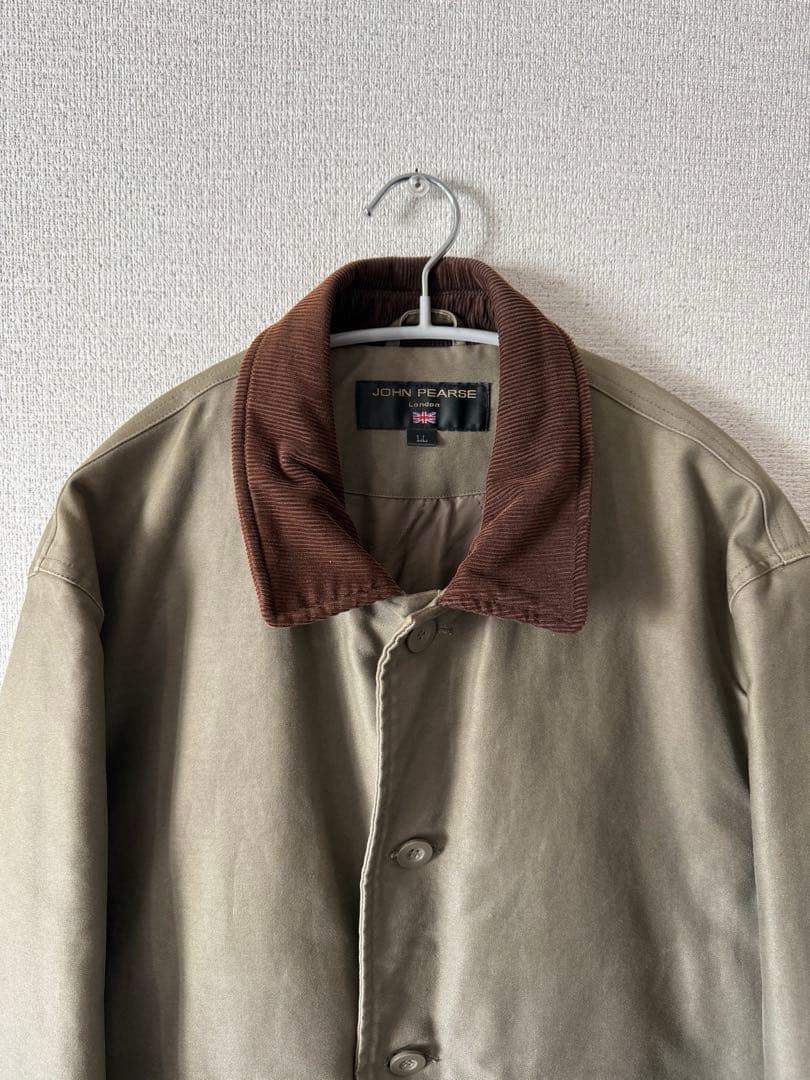 90's ハンティングジャケット　モールスキン　中綿　イギリス　ロンドン　極美品