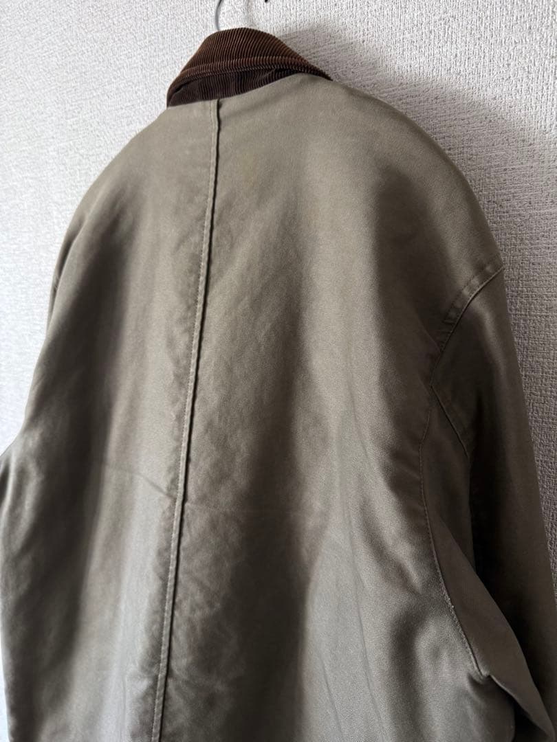 90's ハンティングジャケット　モールスキン　中綿　イギリス　ロンドン　極美品
