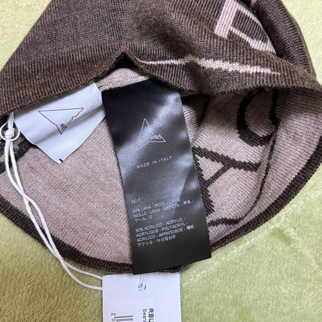 ROA Beanie Logo ダークブラウン　新品タグ付き　 ビーニー
