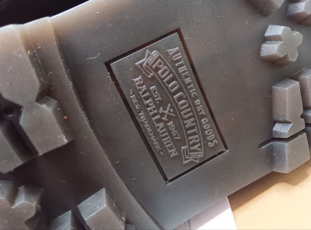 新品ポロラルフローレンチロリアンシューズCM27.5BROWN茶