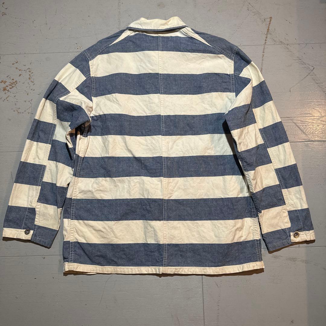 POST O'ALLS （ポストオーバーオールズ）プリズナーボーダーカバーオール