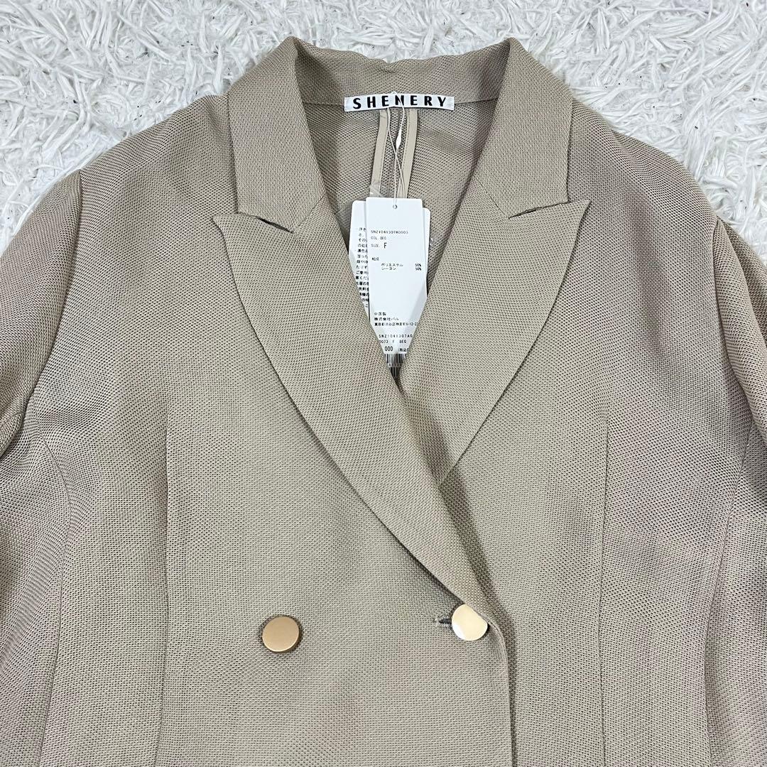新品❣️SHENERY シーナリー メッシュジャケット ダブル 金ボタン 2024