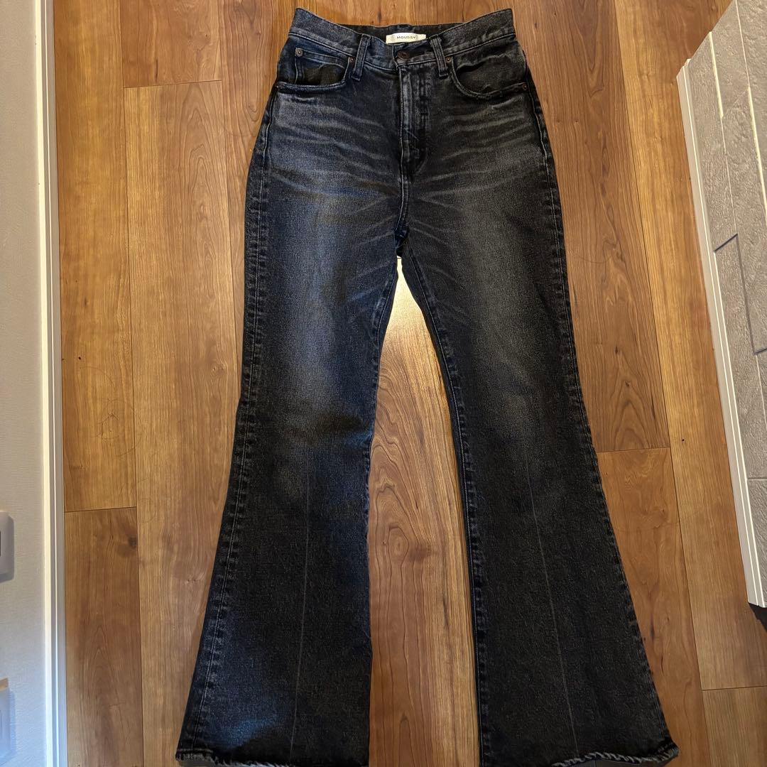 パンツ MOUSSY MVS FLARE BLACK 25