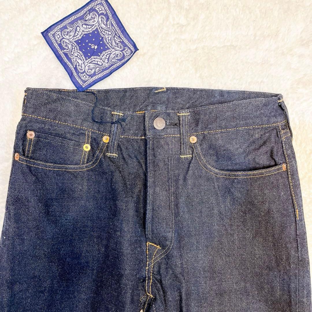 【未使用級】45rpm山羊タグデニムパンツ赤耳28レディース バンダナ付 当時物