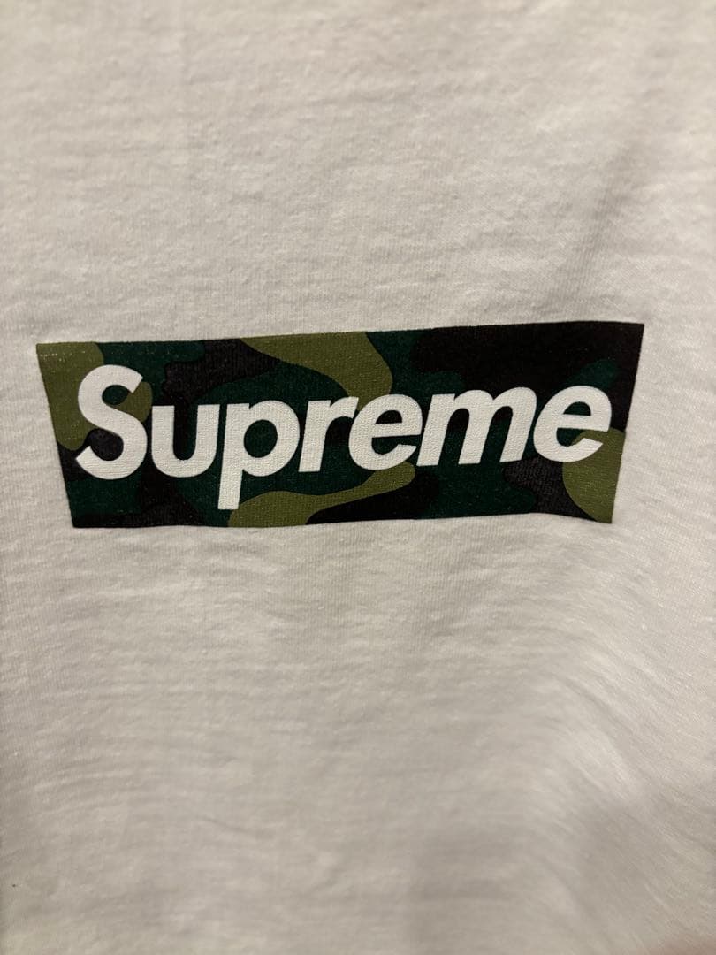 Supreme カモフラBOXロゴ Tシャツ S