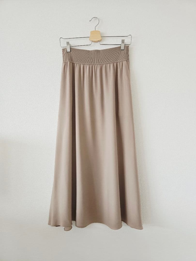 Theory SILK COMBORIB WB シルクロングスカート S