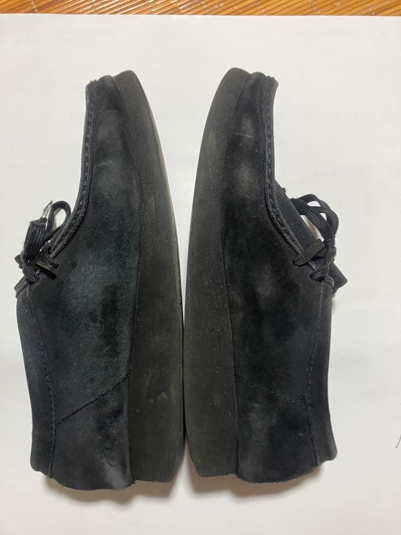 Clarks クラークス　ワラビー　wallabee ブラック　黒　スウェード