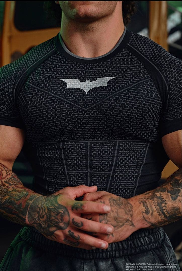  × Batman コンプレッション Tシャツ ブラック XL 1