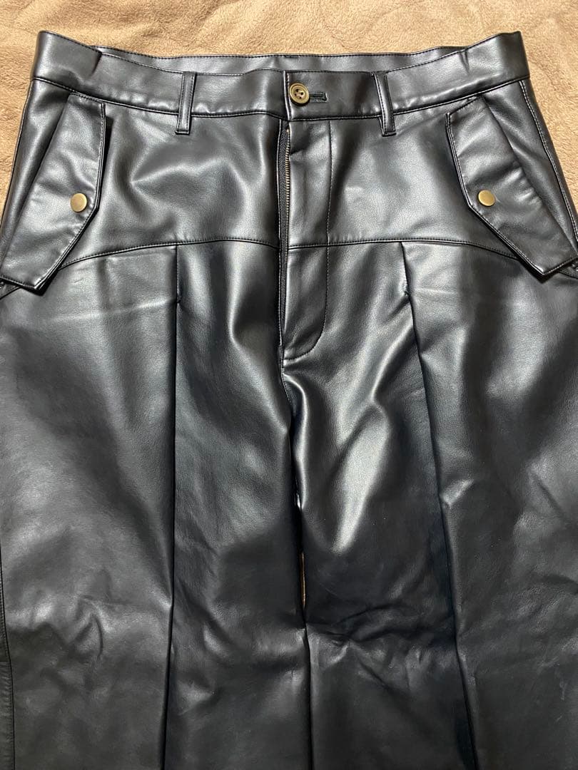 seyto leather flare pants/レザーフレアパンツ