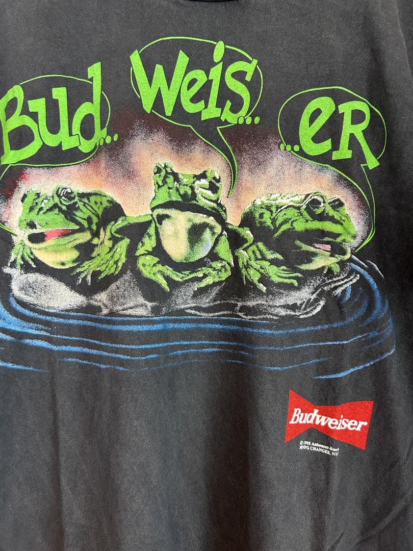 Budweiser 蛙 バドワイザー フロッグ ビール 企業 tシャツ XL