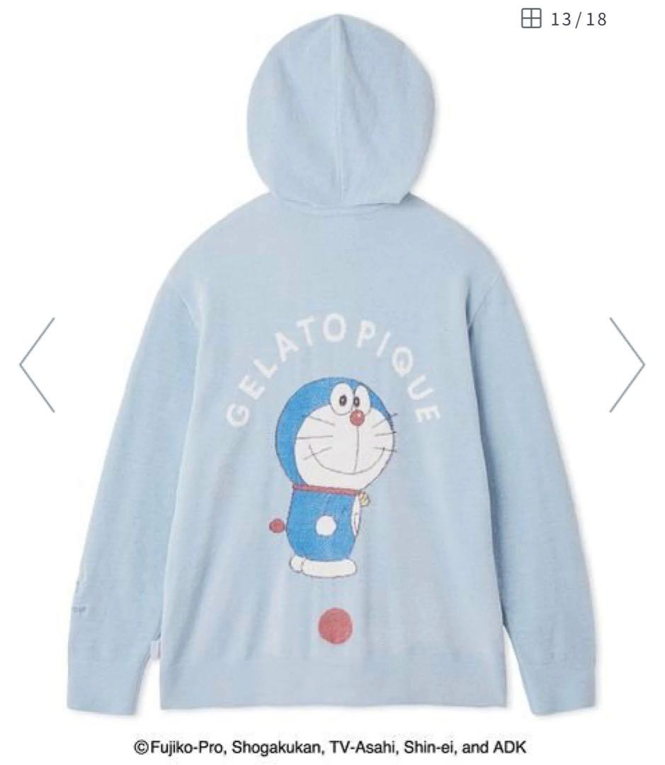 【新品・未開封】ジェラートピケ ドラえもん ユニセックス ジャガードパーカ