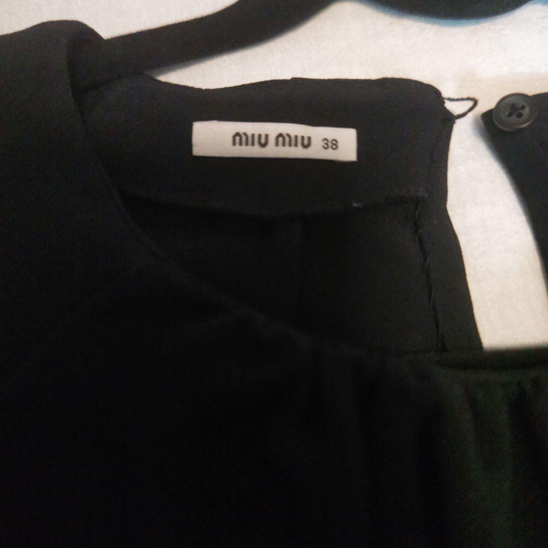 【専用】miumiu ワンピース　濃紺　Aライン