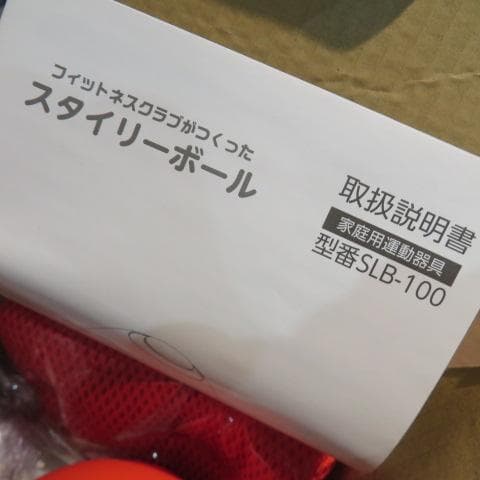 動作確認のみ 東急スポーツ オアシス スタイリーボール レッド