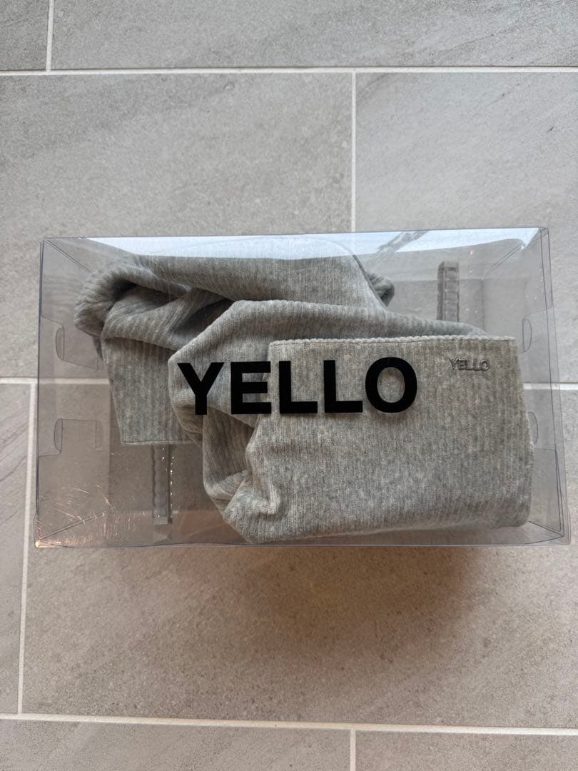 靴 YELLO LOOSE FIT SHORT BOOTS gray