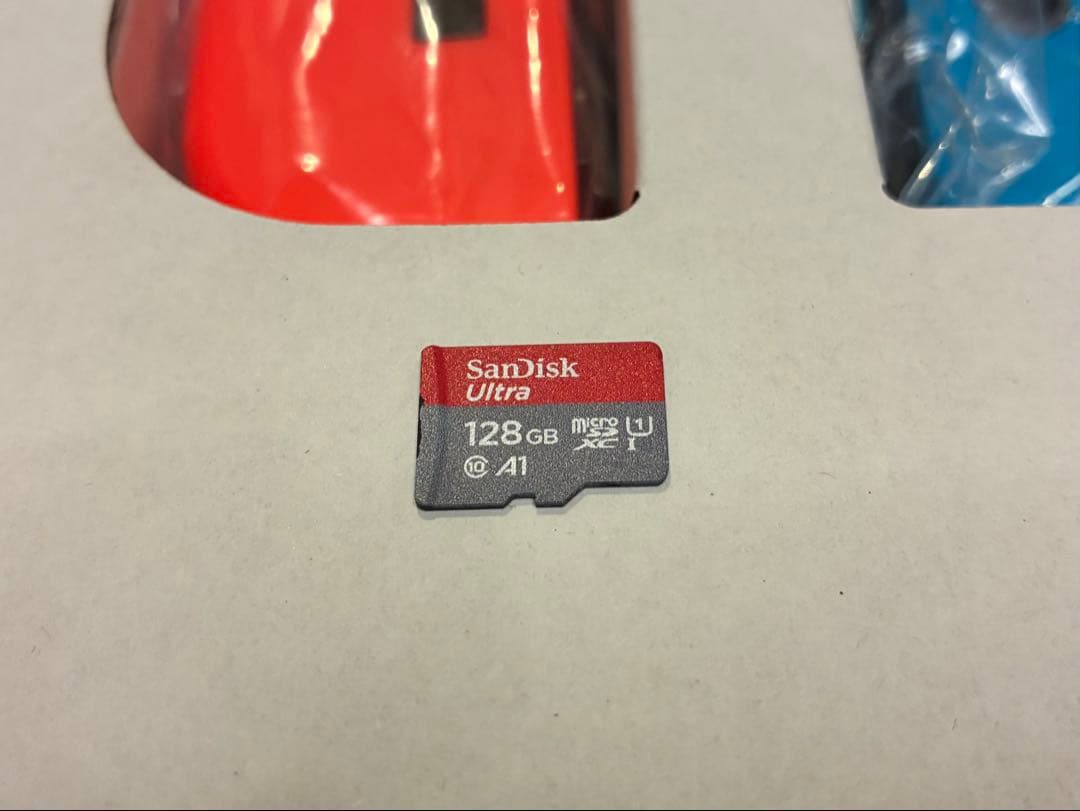 Nintendo Switch ネオンブルー オレンジmicroSD128GB付
