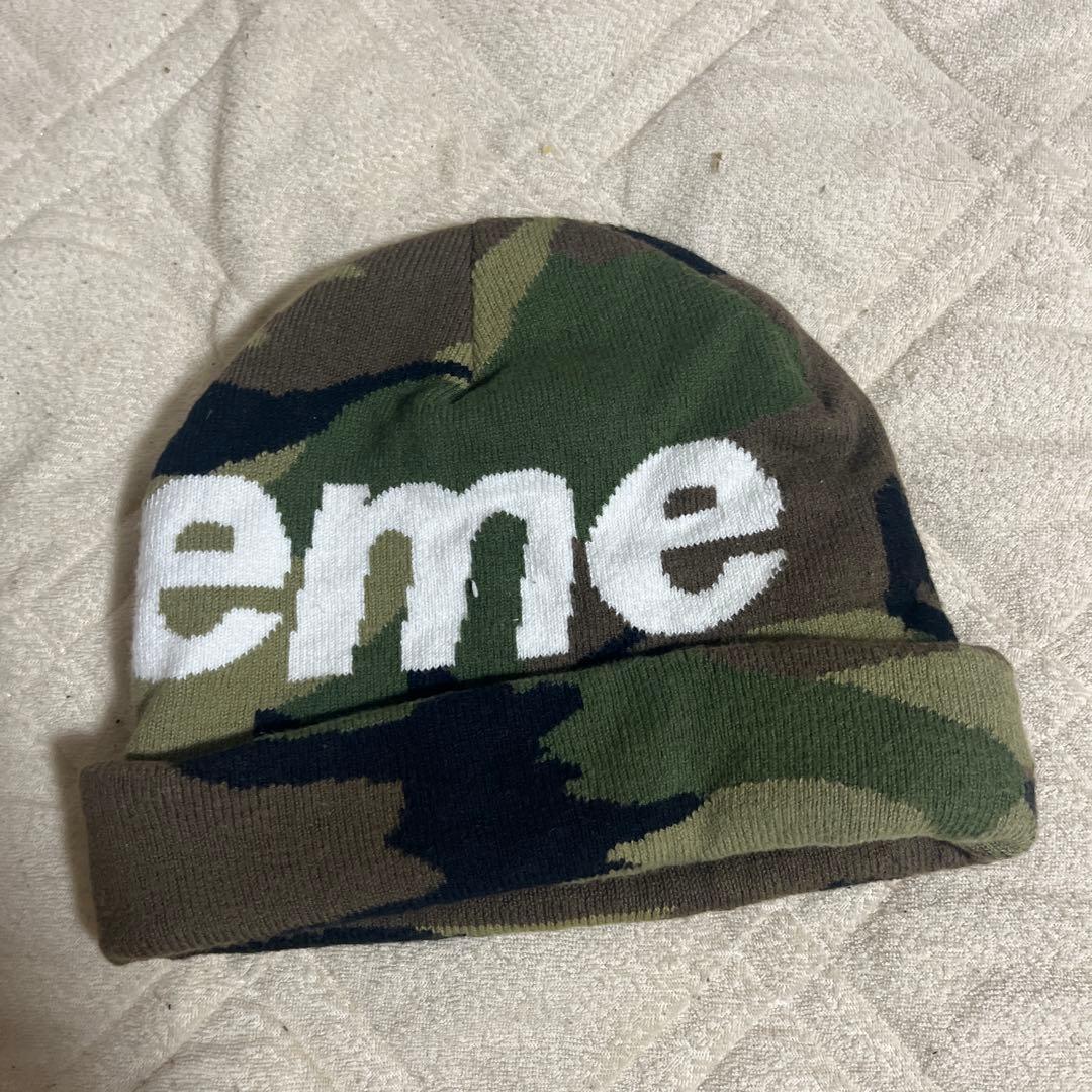 Supreme カモフラージュ ニット帽 ビーニー