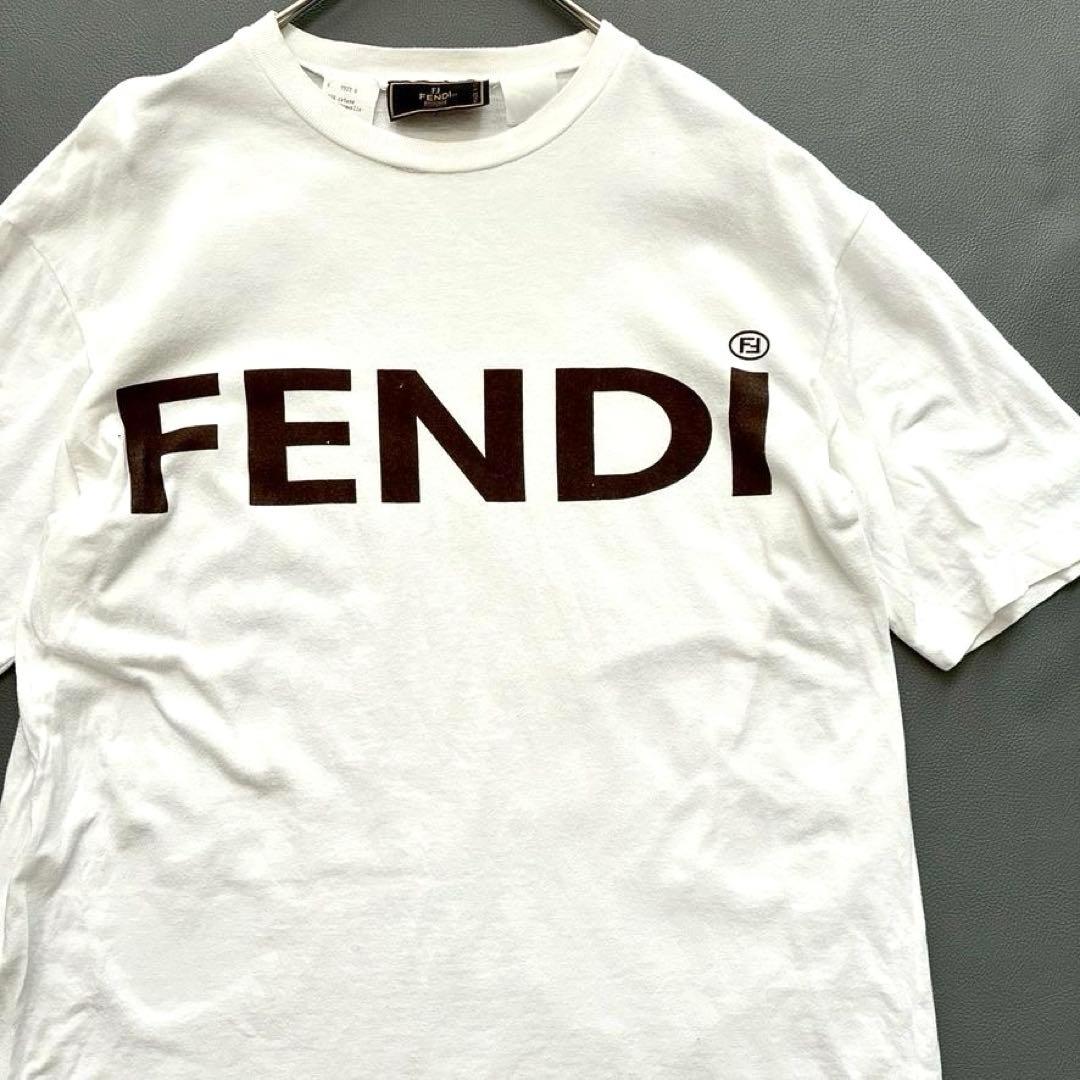 【totomamachan】FENDI　ビッグロゴTシャツ イタリア製