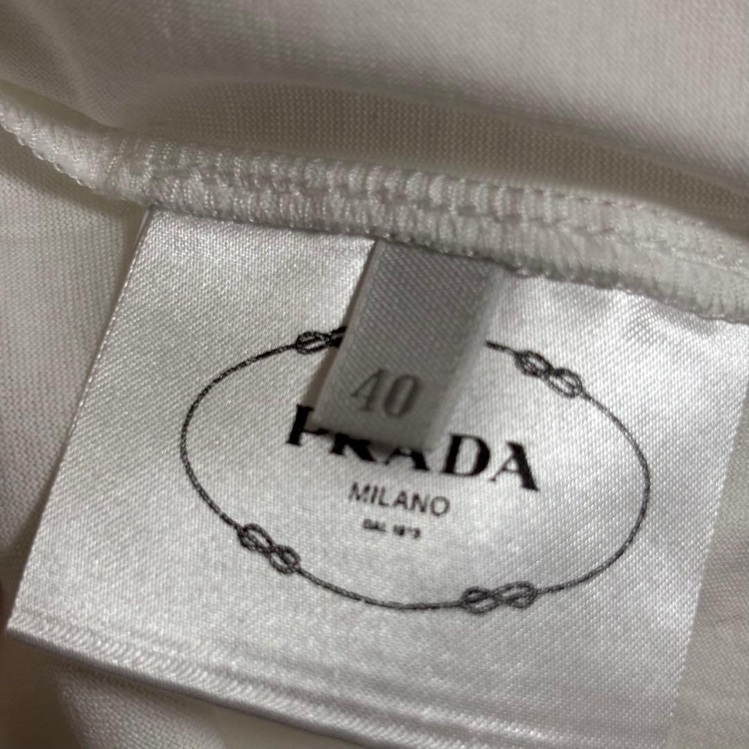 PRADA プラダ　半袖Tシャツ　ブランドロゴ　40