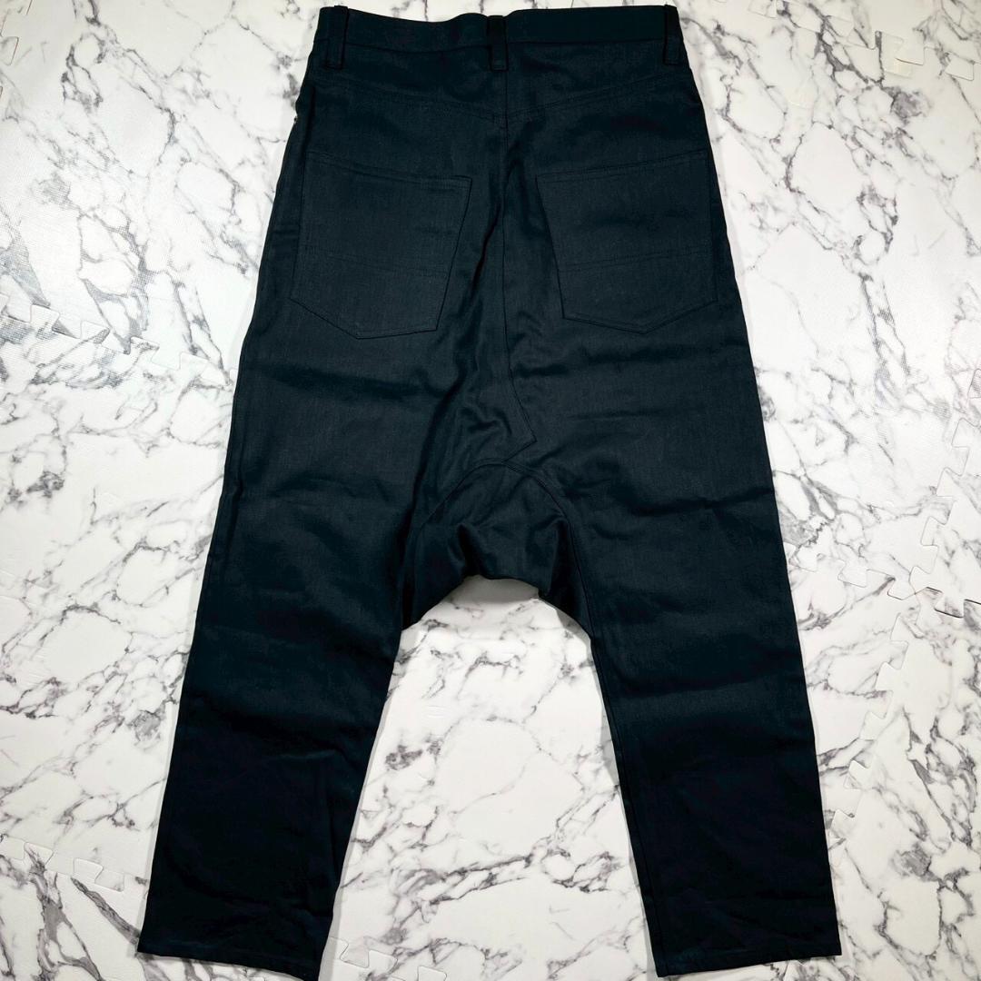 ✨極美品✨MB サルエル デニム パンツ インディゴ ブラック 黒 コットン M