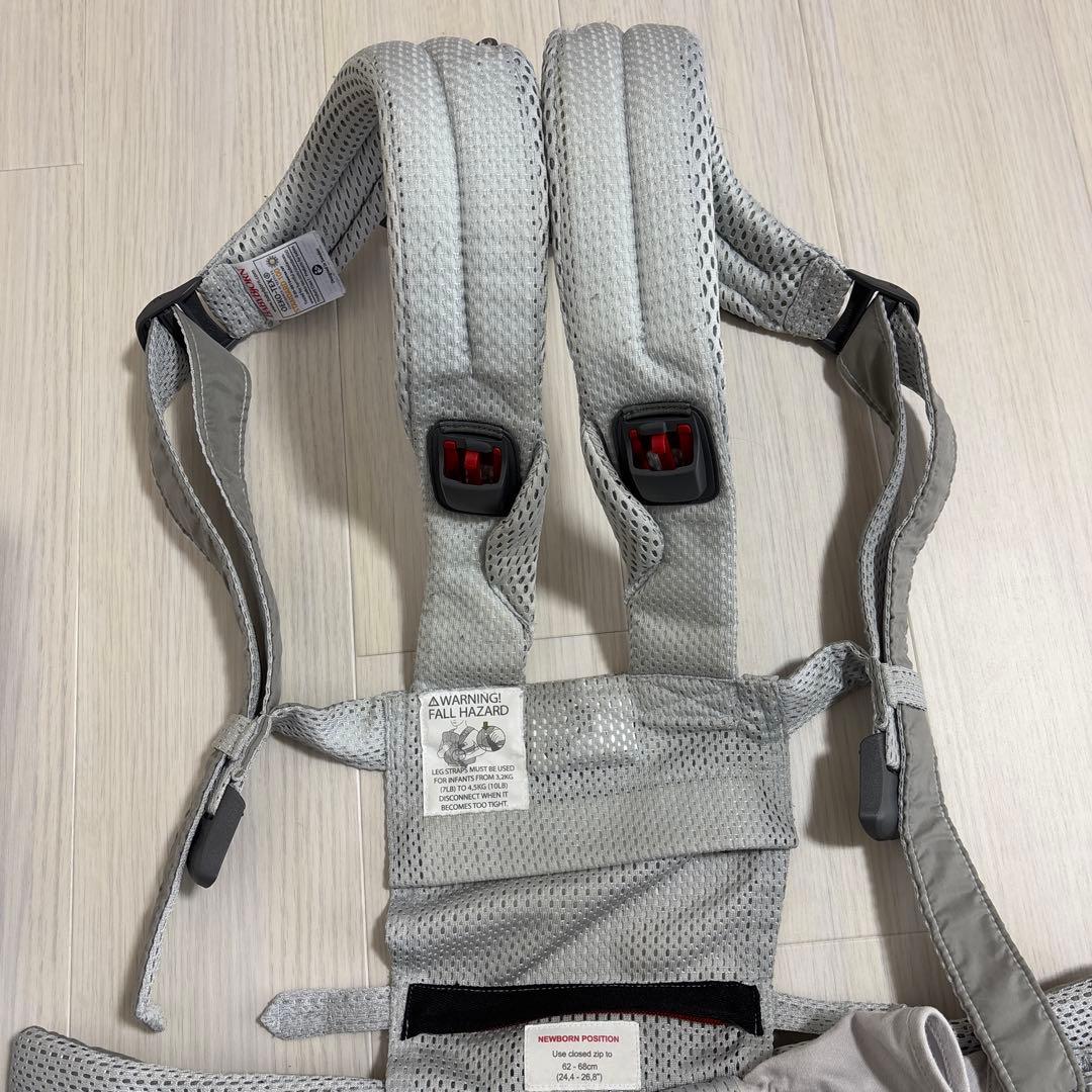 BABYBJORN ハーモニー　抱っこひも グレー メッシュ