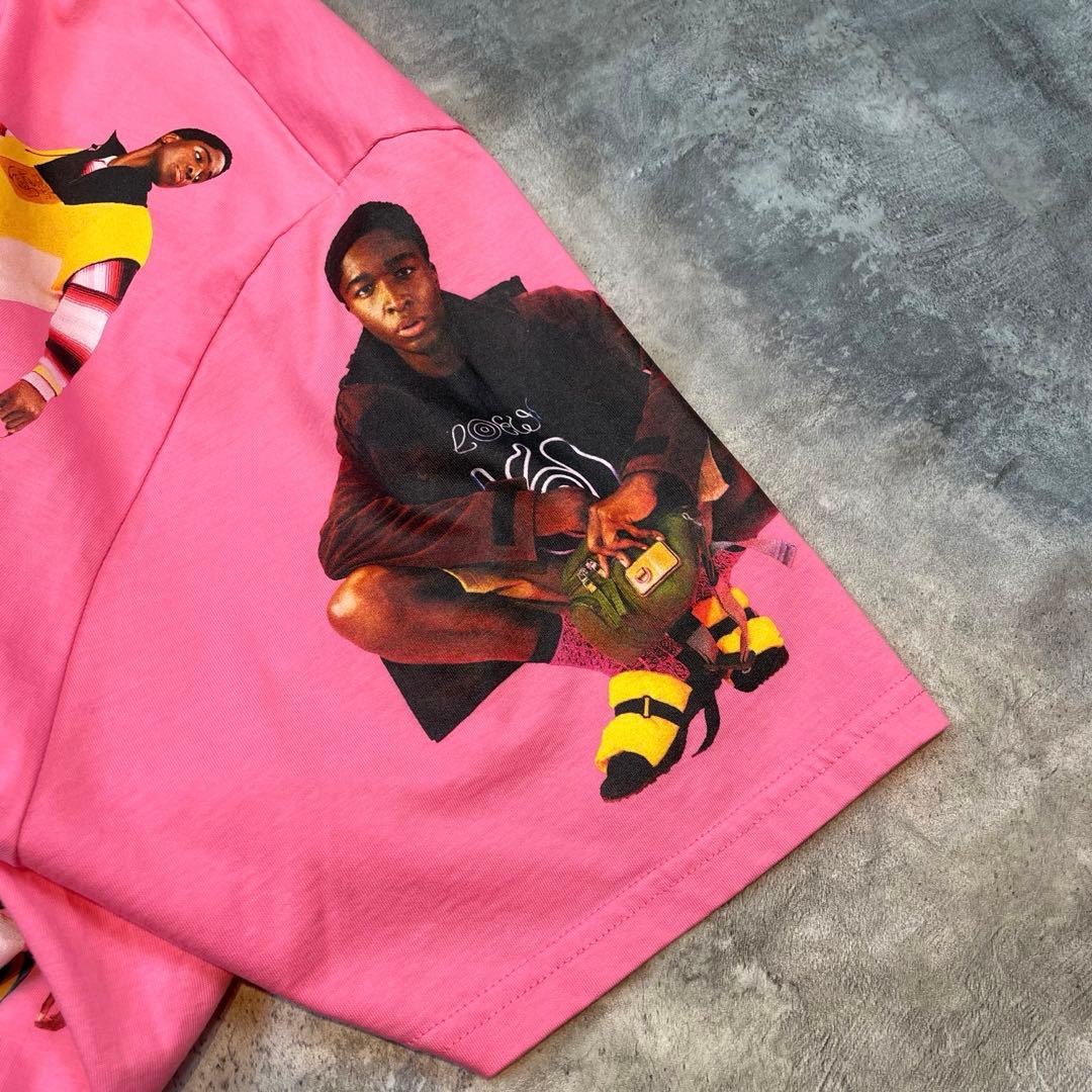 LOEWE ロエベ グラフィックプリント Tシャツ ピンク メンズ（ワンサイズ）