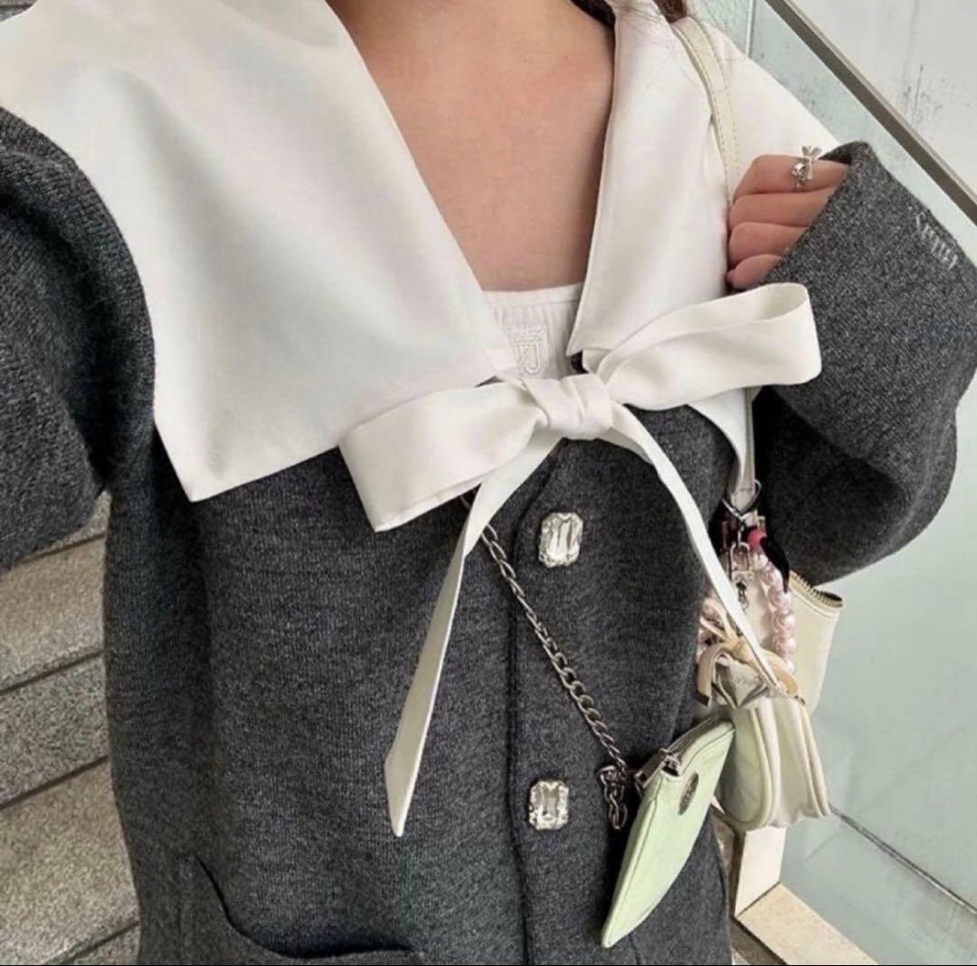 Bibiy. PENELOPE COLLAR KNIT ペネロペカラーニット