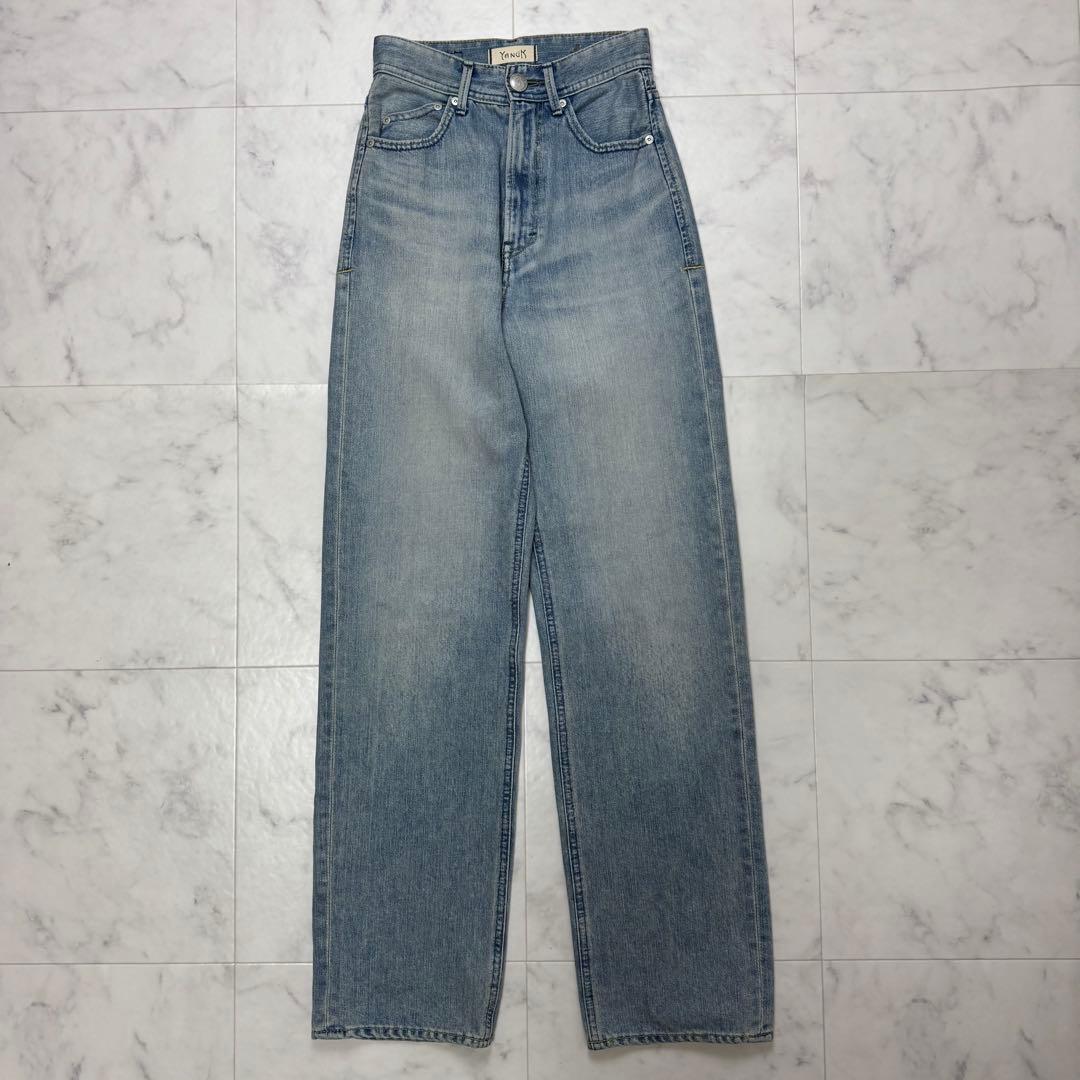 【極美品】YANUK ボーイズストレート LEA Trick Denim 22
