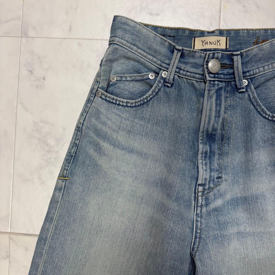 【極美品】YANUK ボーイズストレート LEA Trick Denim 22
