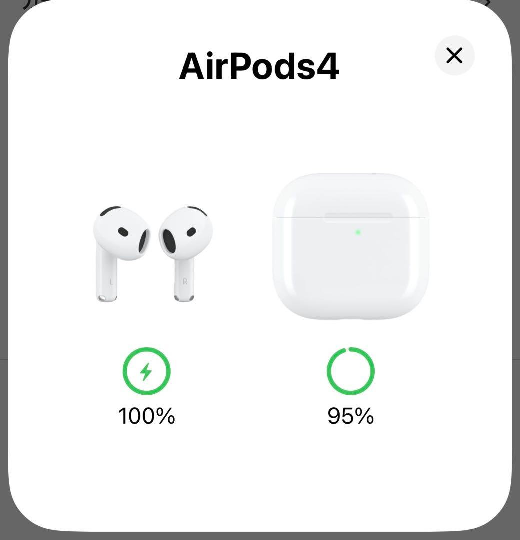 AirPods 4（アクティブノイズキャンセリング搭載モデル）