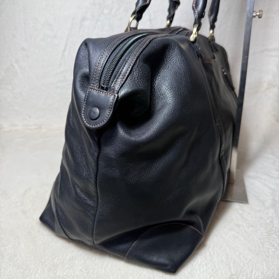 美品　キタムラ　レザー　ボストンバック　黒