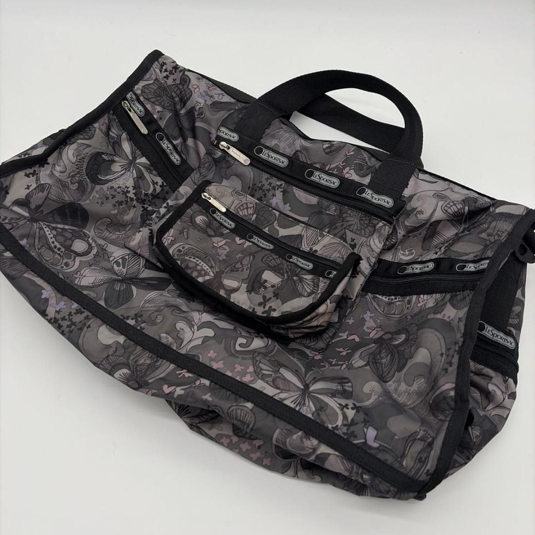 美品 レスポートサック 2wayボストンバッグ ショルダー 大容量 蝶