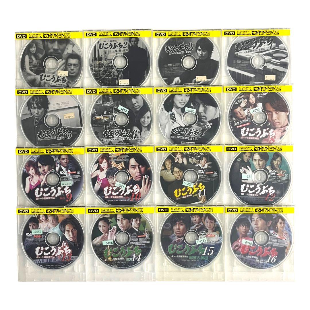 DVD 「むこうぶち」 全16巻 麻雀 袴田吉彦 高田延彦 及川奈央 手島優