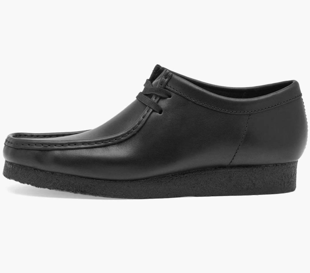 Clarks Wallabee メンズ ワラビー ブラックレザー 表革