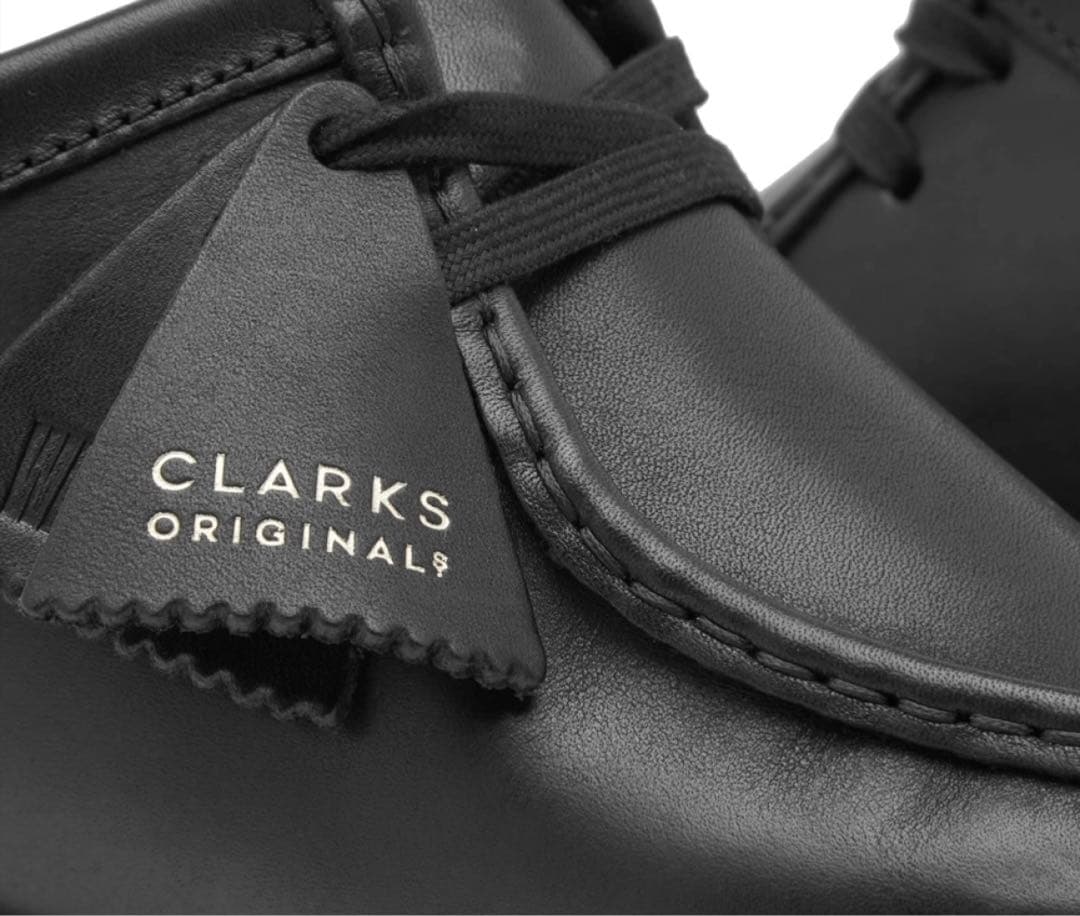 Clarks Wallabee メンズ ワラビー ブラックレザー 表革