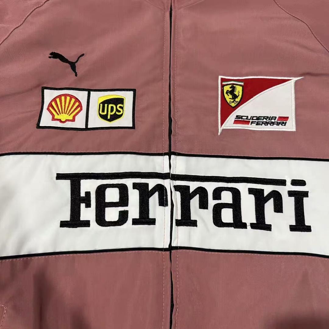 新品 Ferrari F1 レーシングジャケット ブルゾン 刺繍 中綿 男女兼用