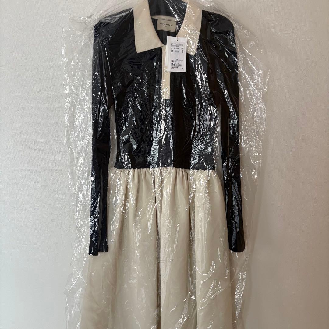 UNITED ARROWS フィット ＆ フレア ポロワンピース