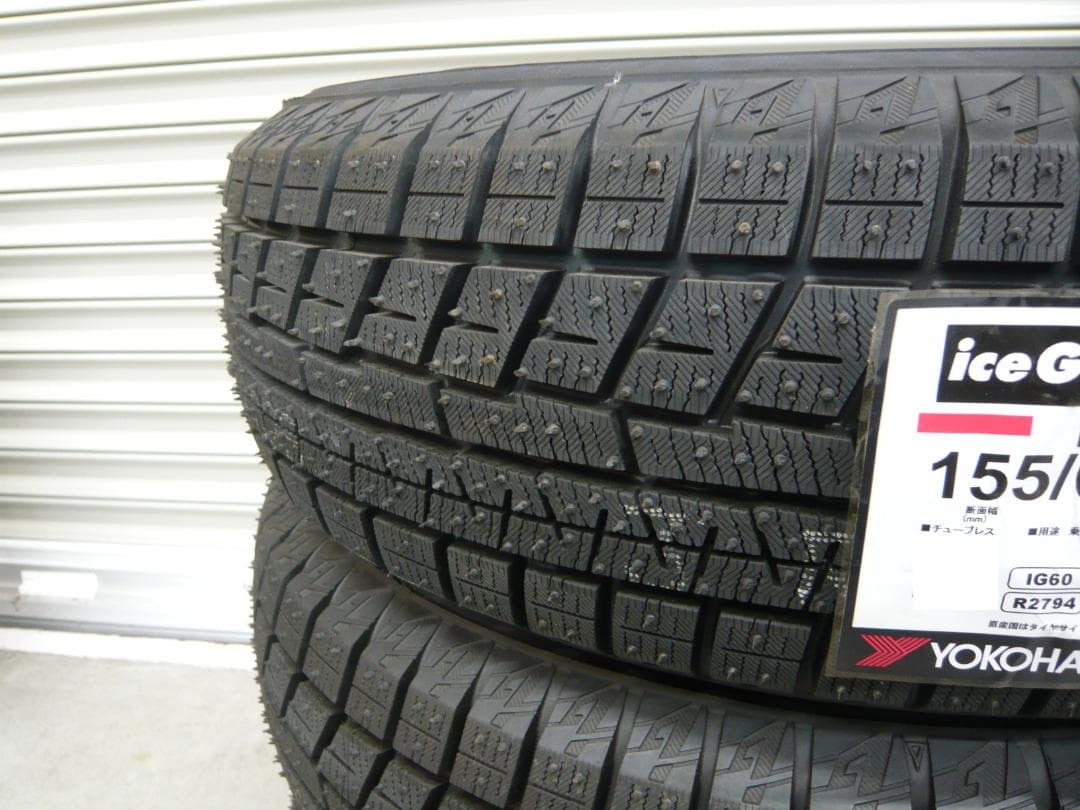 全国送料込☆ヨコハマアイスガードiG60☆155/65R13☆スタッドレスセット