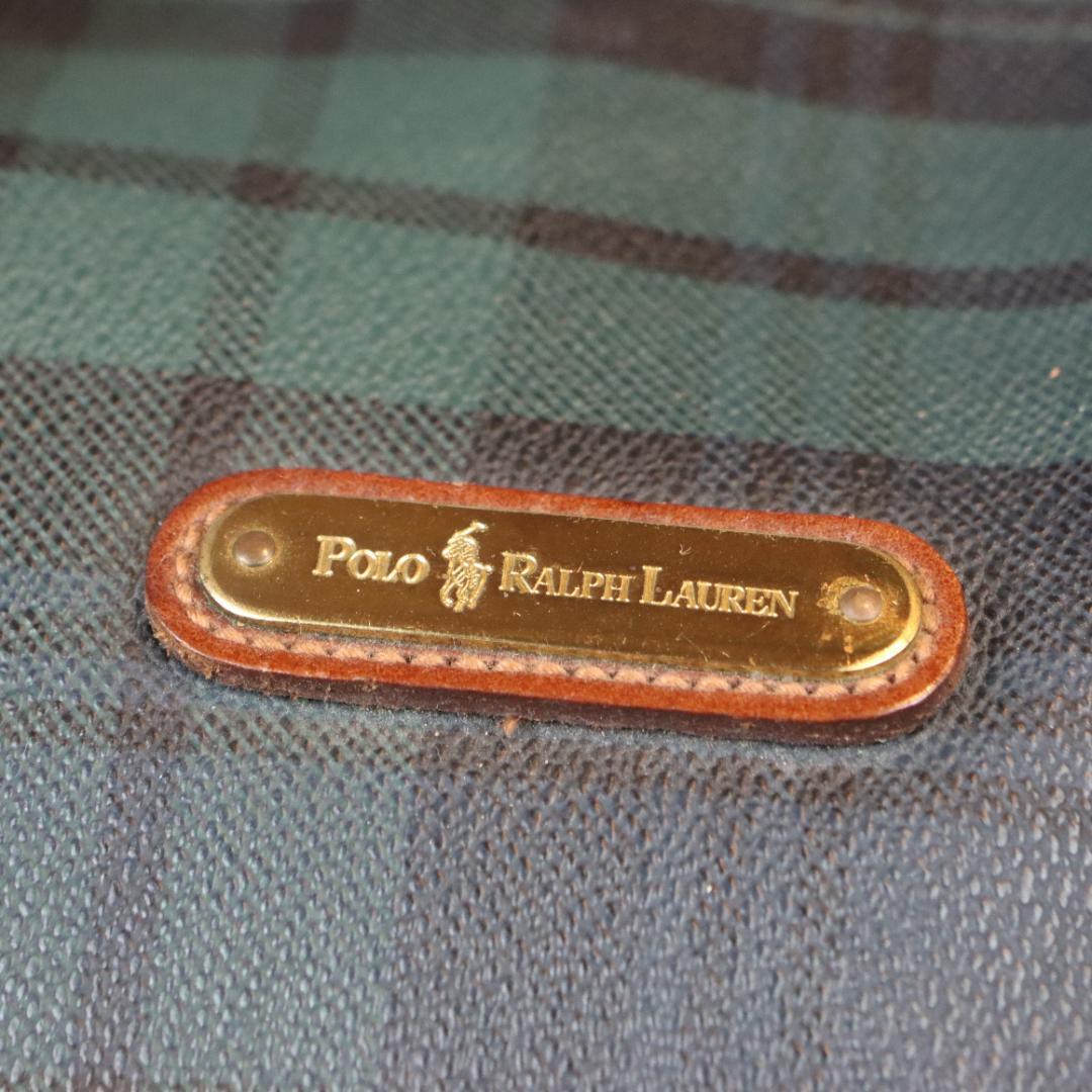POLO RALPH LAUREN ボストンバッグ チェック柄 大容量