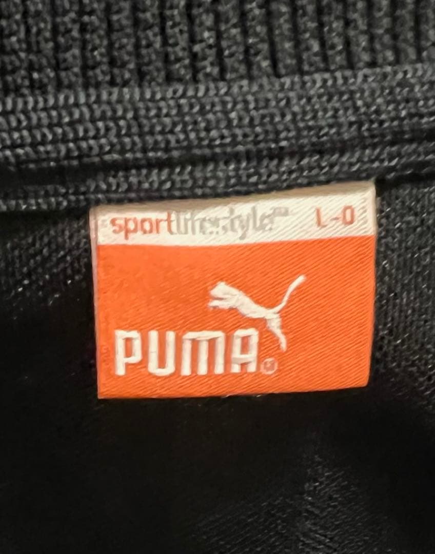 PUMA プージャ　セットアップ上下　刺繍ロゴ　ブラック　レッド　L〜Ｏ
