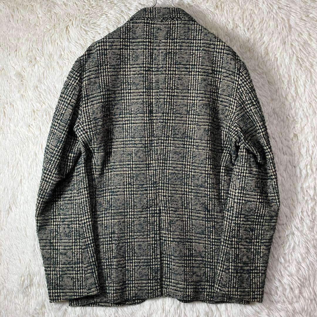 美品 イタリア生地 オンリープレミオ ツイード ジャケット アルパカ モヘア M